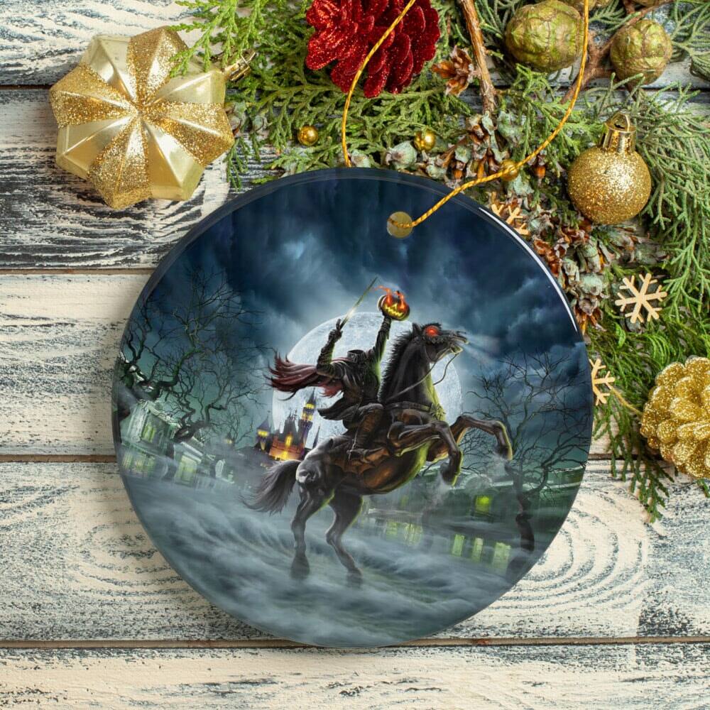 Back. OrnamentallyYou - The Headless Horseman Spooky Halloween Ornament The Legend of Sleepy Hollow - Multi-colored.