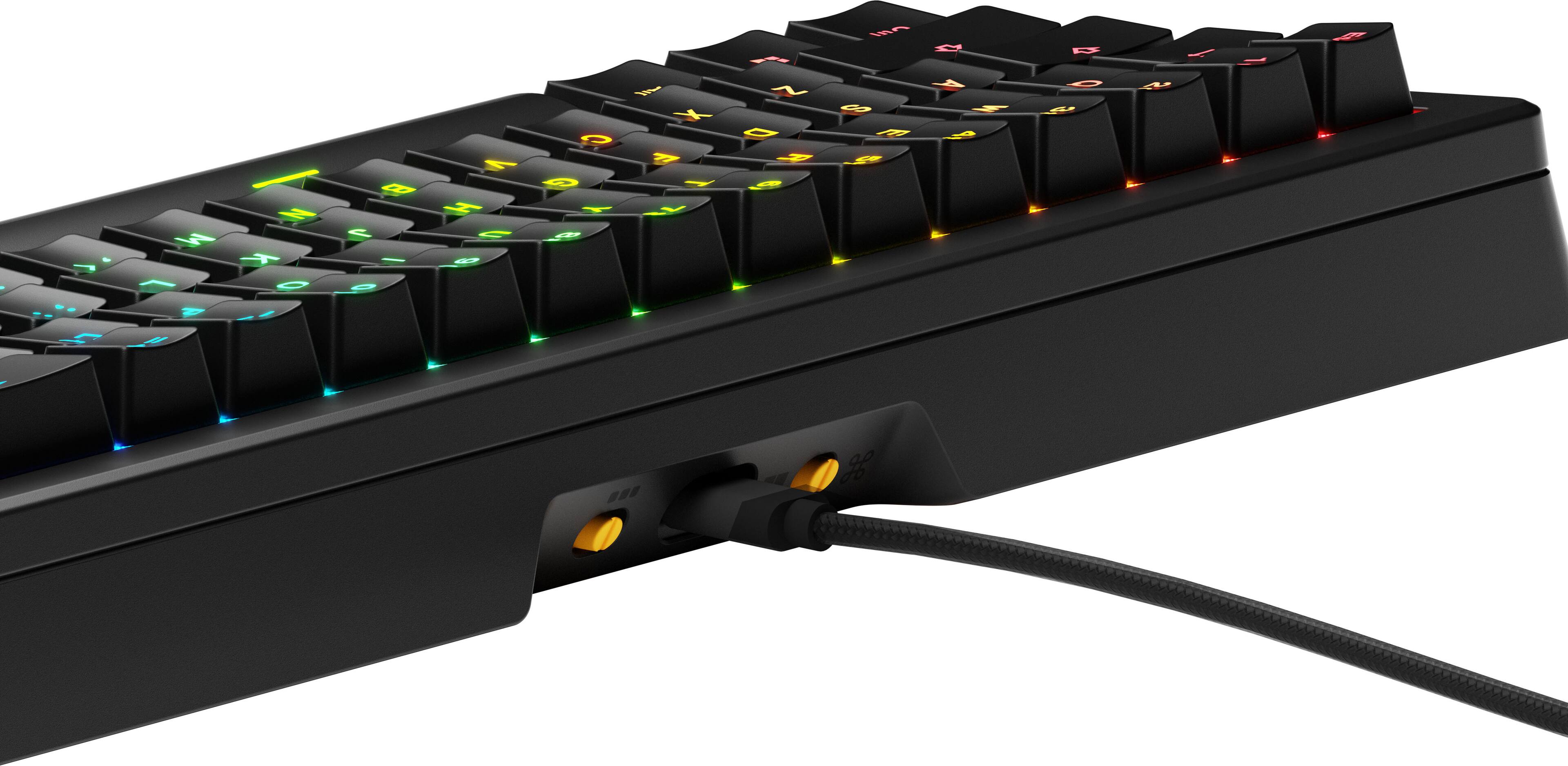 Left. Glorious - GMMK 3 HE 65% Wired Hall-Effect Linear Switch Gaming Keyboard with Rapid Trigger and Adjustable Actuation - Black.