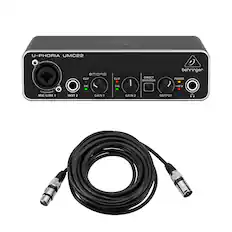 U-PHORIA UMC22
OMDAS
CLIP SIG CLIP SIG
DIRECT MONITOR
behringer
POWER +48 V
MIC/LINE 1
INST 2
GAIN 1
GAIN 2
OUTPUT