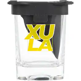 Indigo Falls - Xavier University of Louisiana Gold Rush 10oz. Ice Wedge Glass - Multicolor