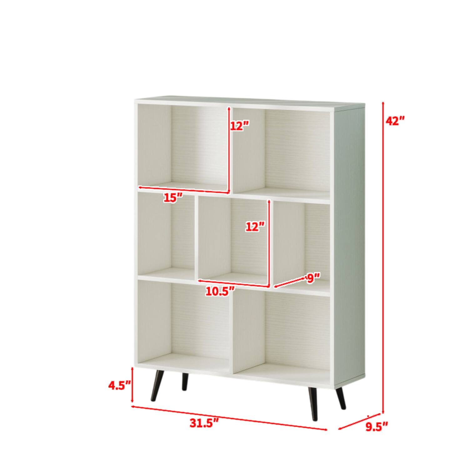 12" 42" 15" 12" 10.5" 9" 4.5" 31.5" 9.5"