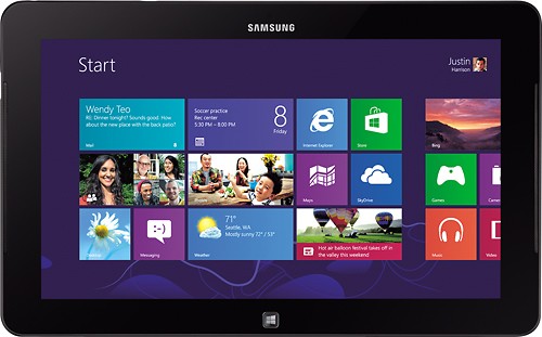  Samsung - ATIV Smart PC Pro 700T Tablet with 128GB Memory - Black