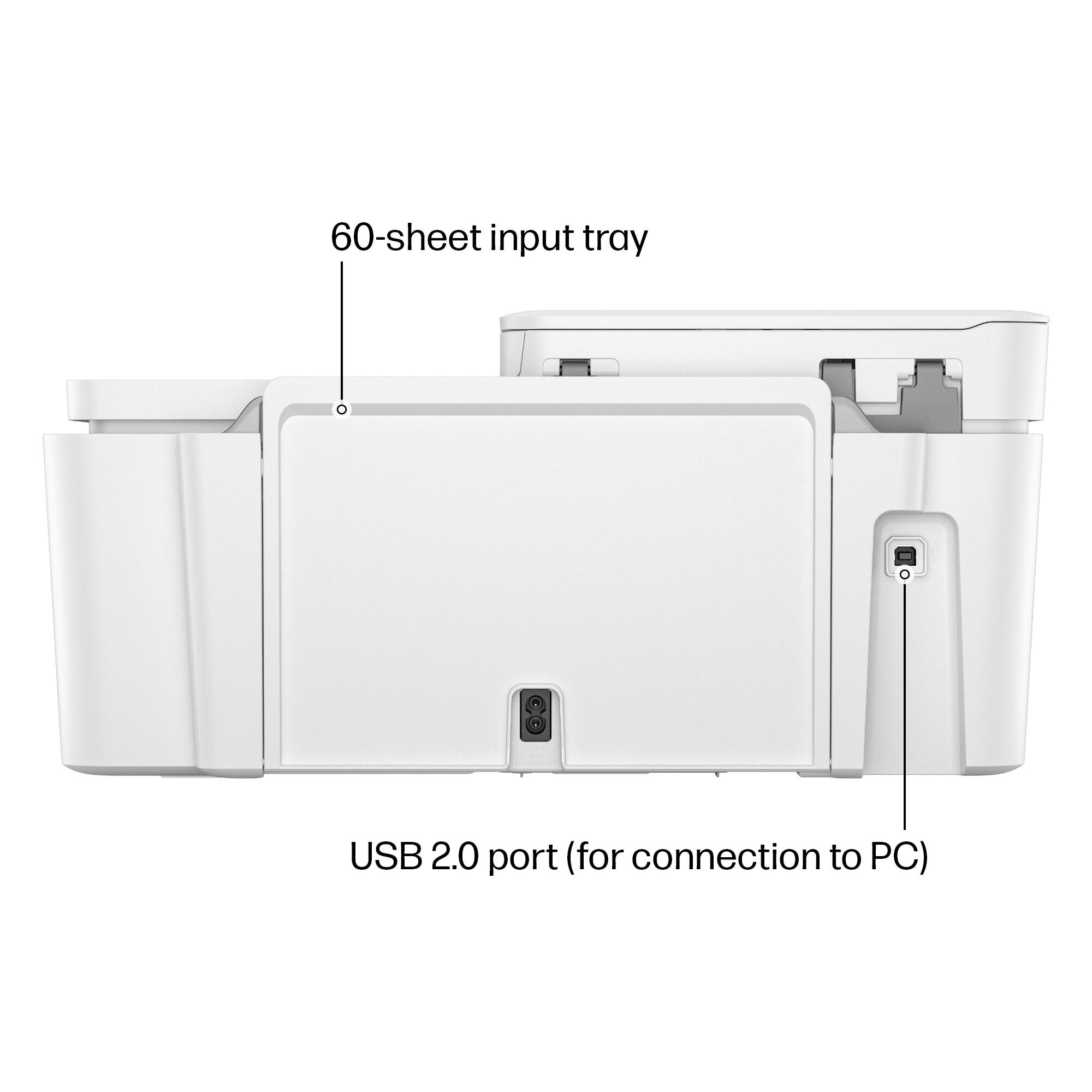 60-sheet input tray

USB 2.0 port (for connection to PC)