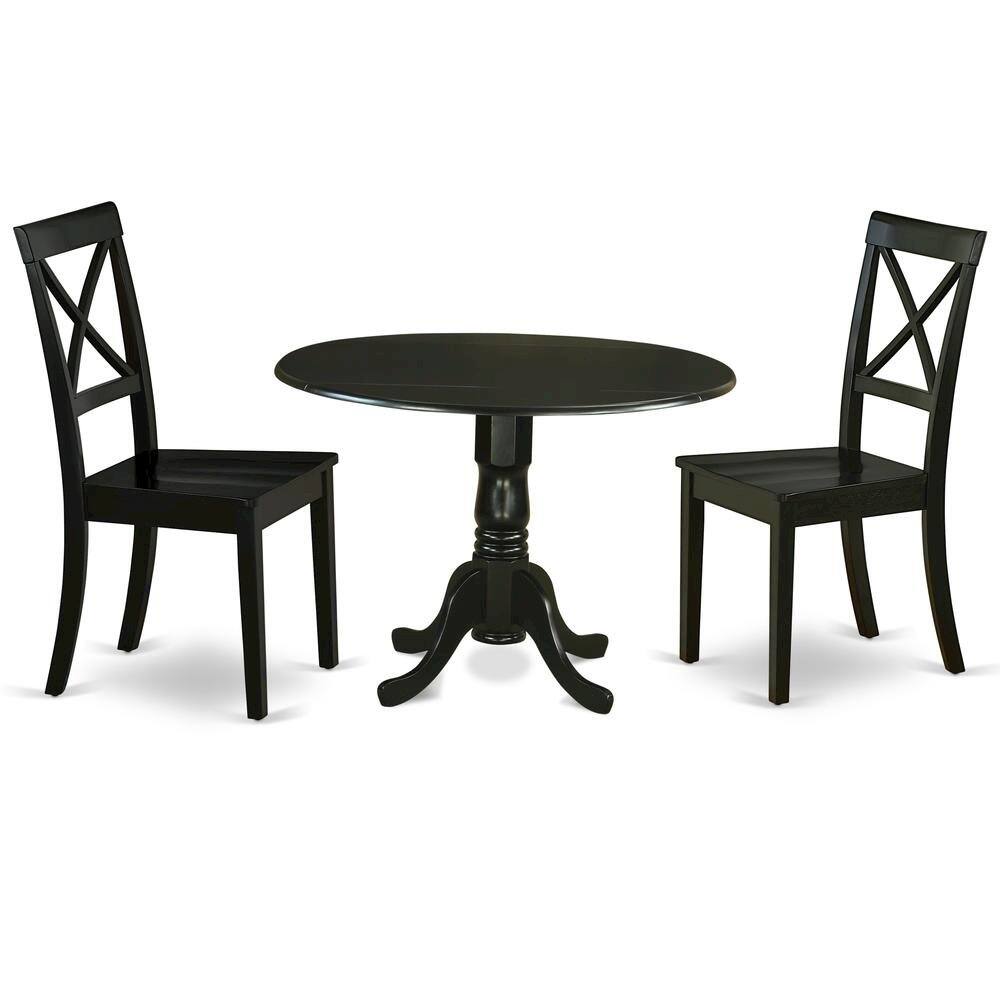 Left. FurniFact - 3-Piece Dining Set - Brown.
