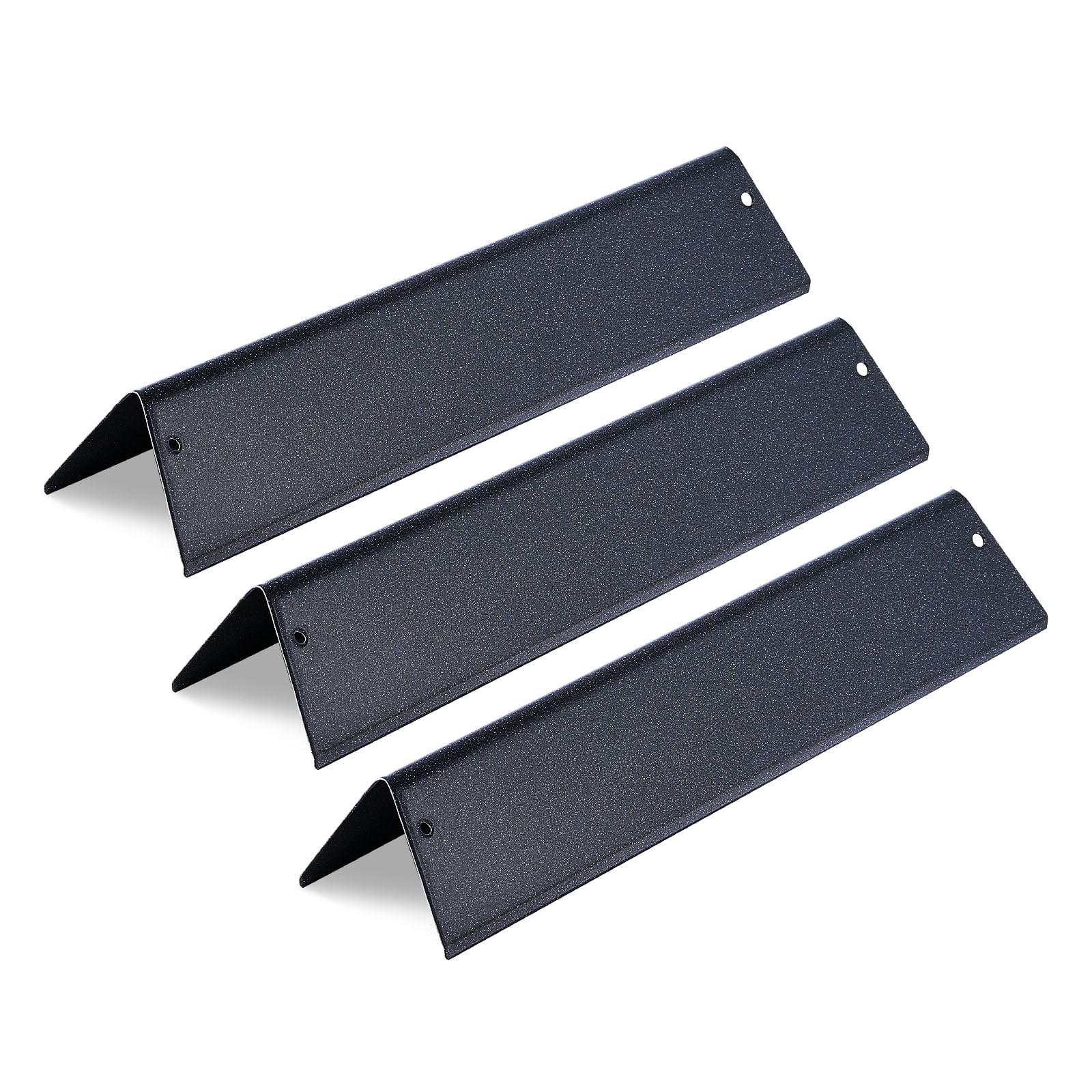 VEVOR - Flavorizer Bars, 15 in Grill Replacement Part, for Weber Spirit I Grills, Porcelain-enameled Steel Heat Plate, 3 Pack - Black