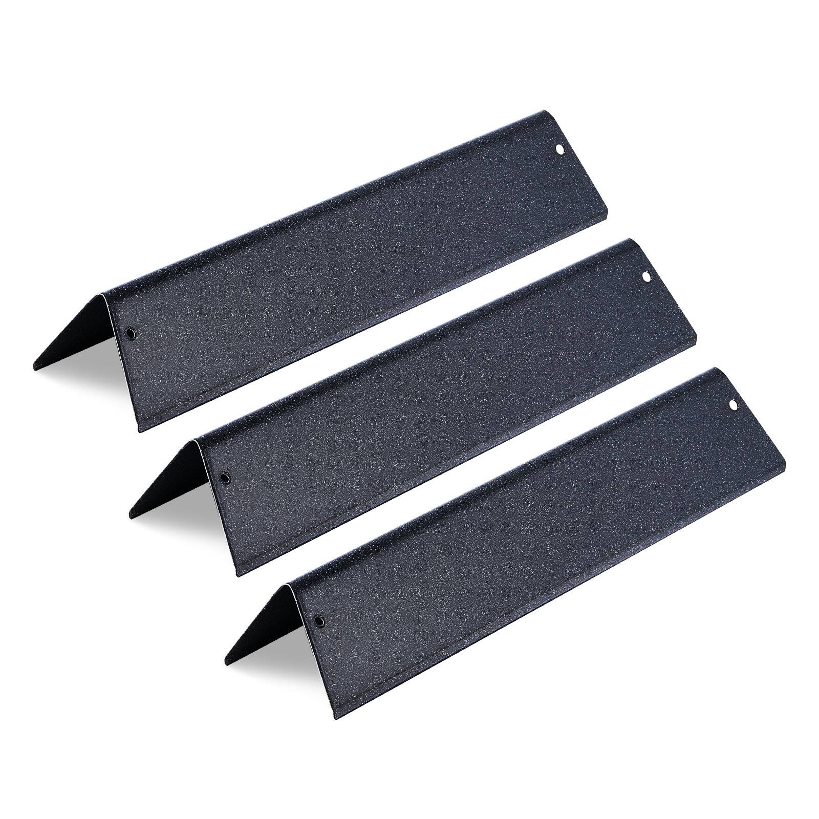 Front. VEVOR - Flavorizer Bars, 15 in Grill Replacement Part, for Weber Spirit I Grills, Porcelain-enameled Steel Heat Plate, 3 Pack - Black.