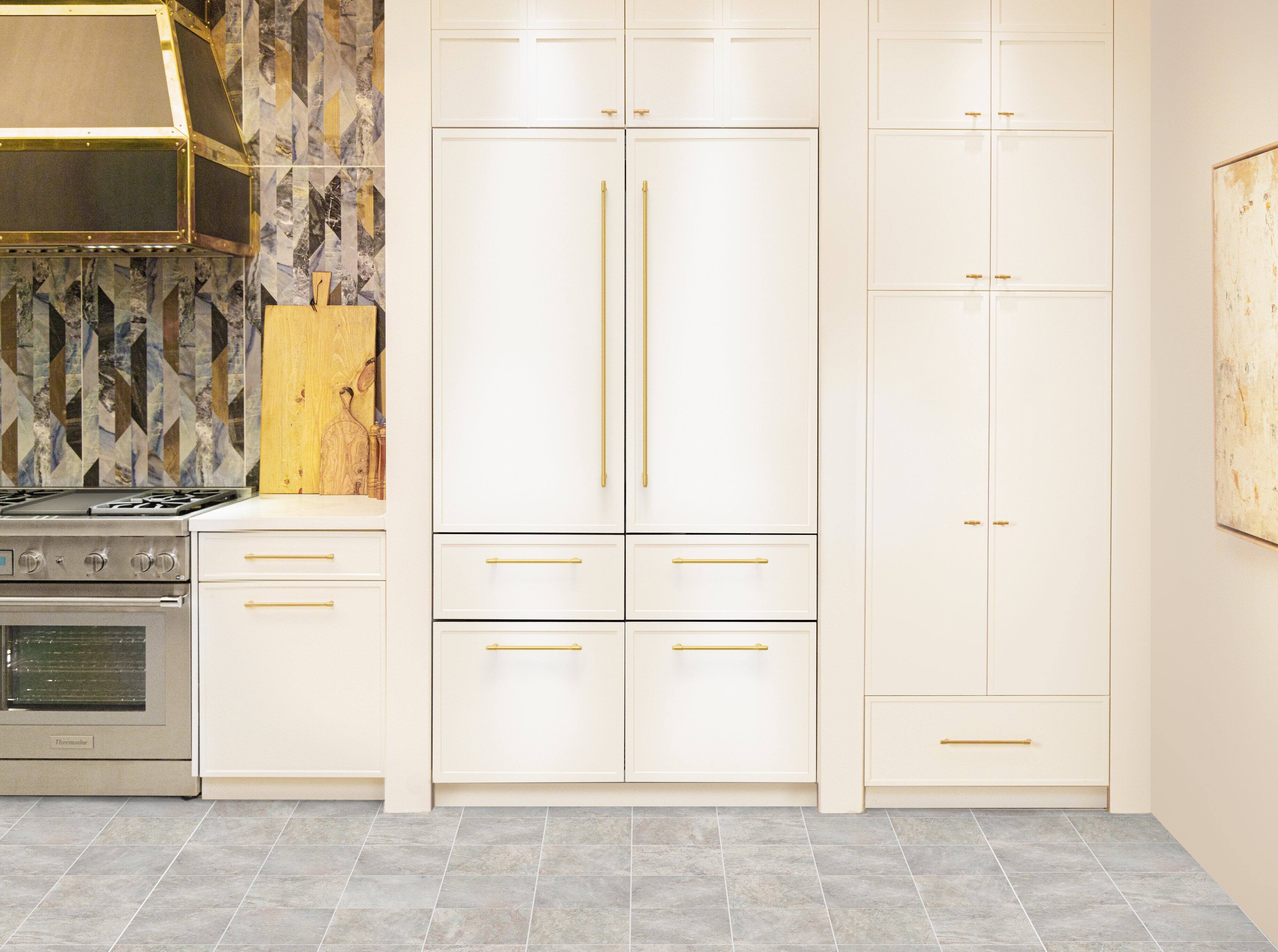 Alt View 2. Thermador - Freedom Collection 48 in Wide 26.8 Cu. Ft. Smart Built-in French Door Bottom Freezer Refrigerator - Custom Panel Ready.