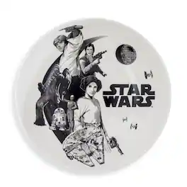 Silver Buffalo - Star Wars Collage 9-Inch Ceramic Coupe Dinner Bowl - White
