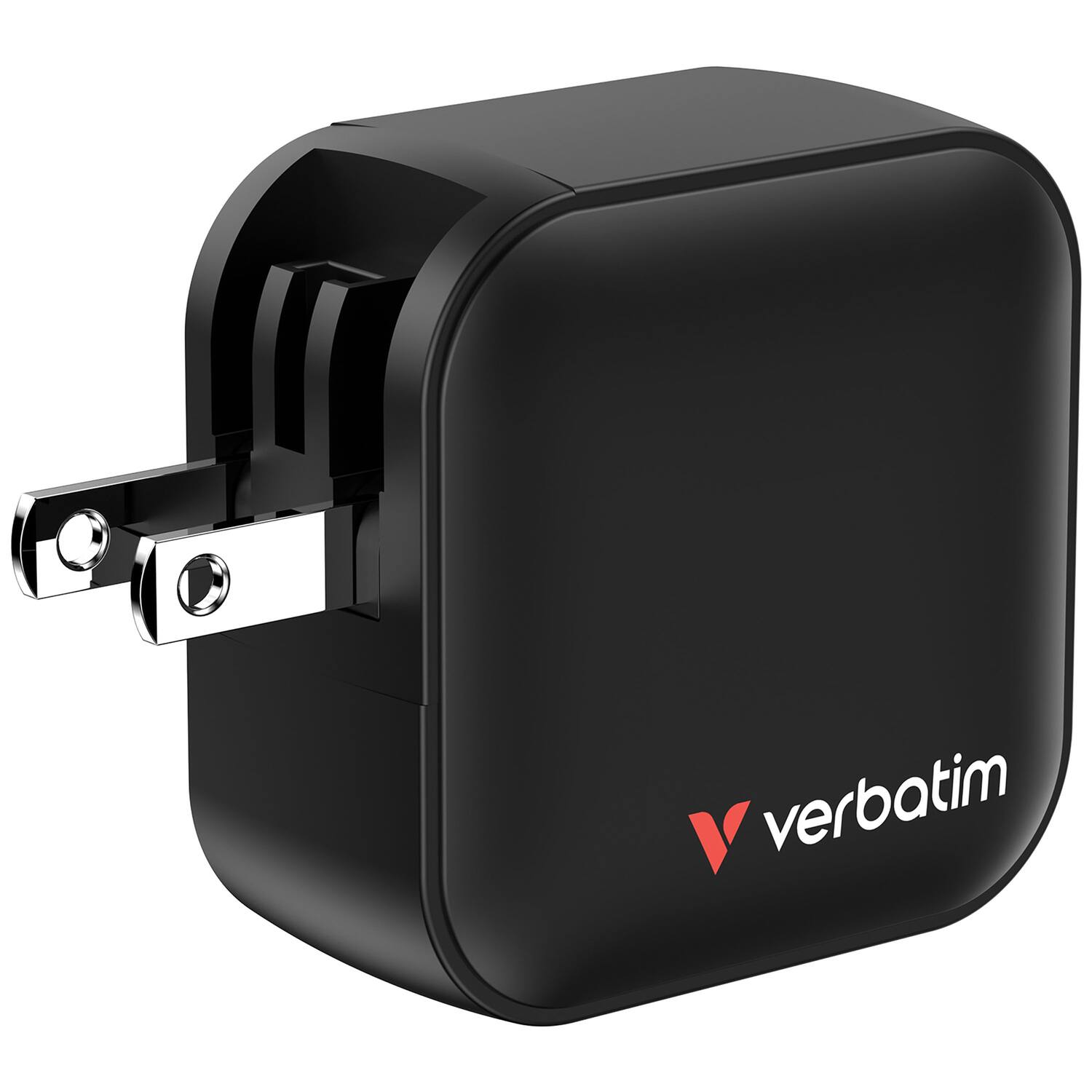 Back. Verbatim - Verbatim 32229 70-watt Mini Gan 3-port Charger - black.