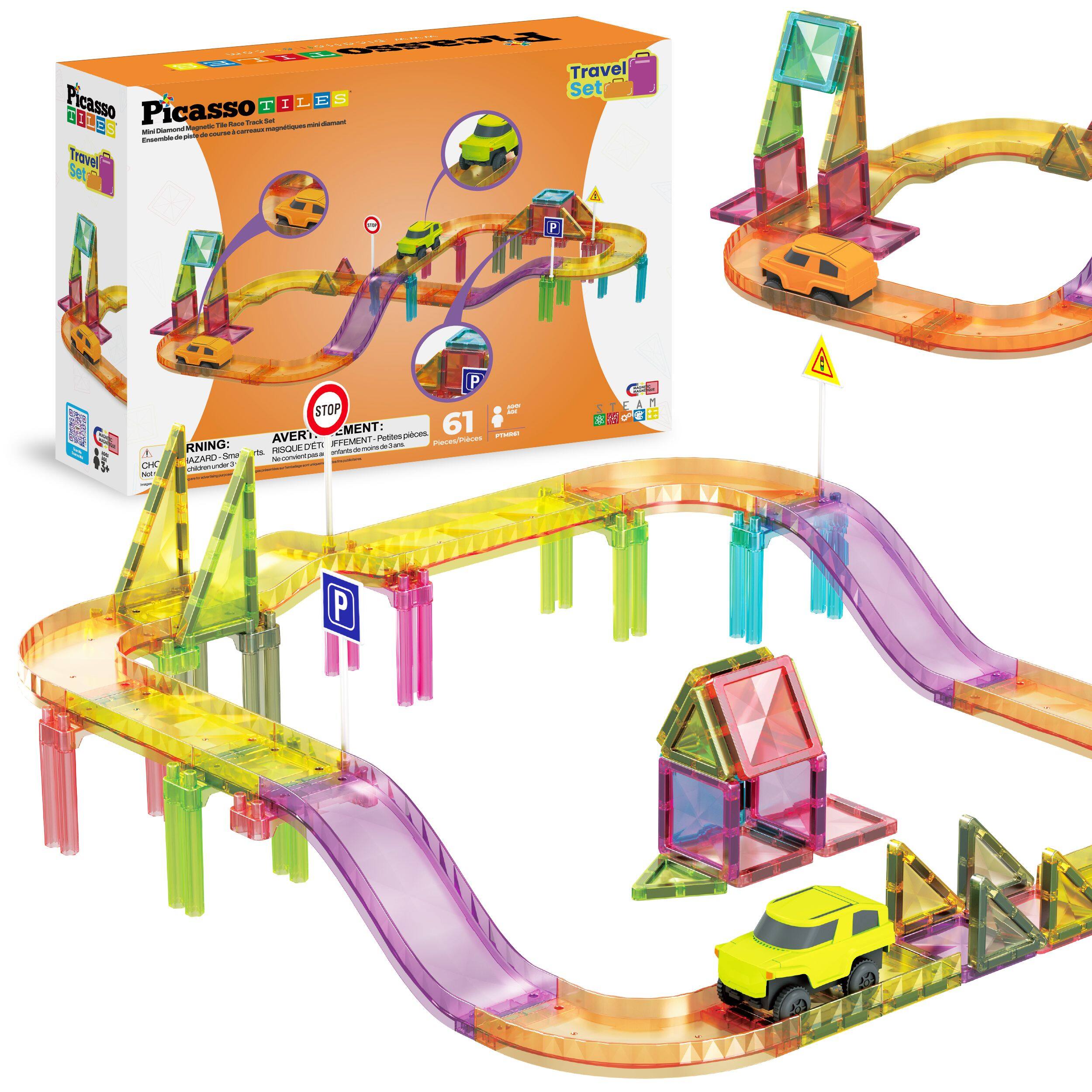 Picasso TITATEL Travel Set Picasso I L E S Picasso T Race Track Set mini diaman! Magnelles The magnetiques Mini Diamondi course. camaux poste de Encemble Travel

P
CHC NO
P 100 STOP ADC AVERY EMENT: pieces. 61 PTWRET IFFEMENT Potites, Pieces Pieces RNING: RISQUEDER de Tans  de AZARD Sma Neconventpara 3 Calonunato