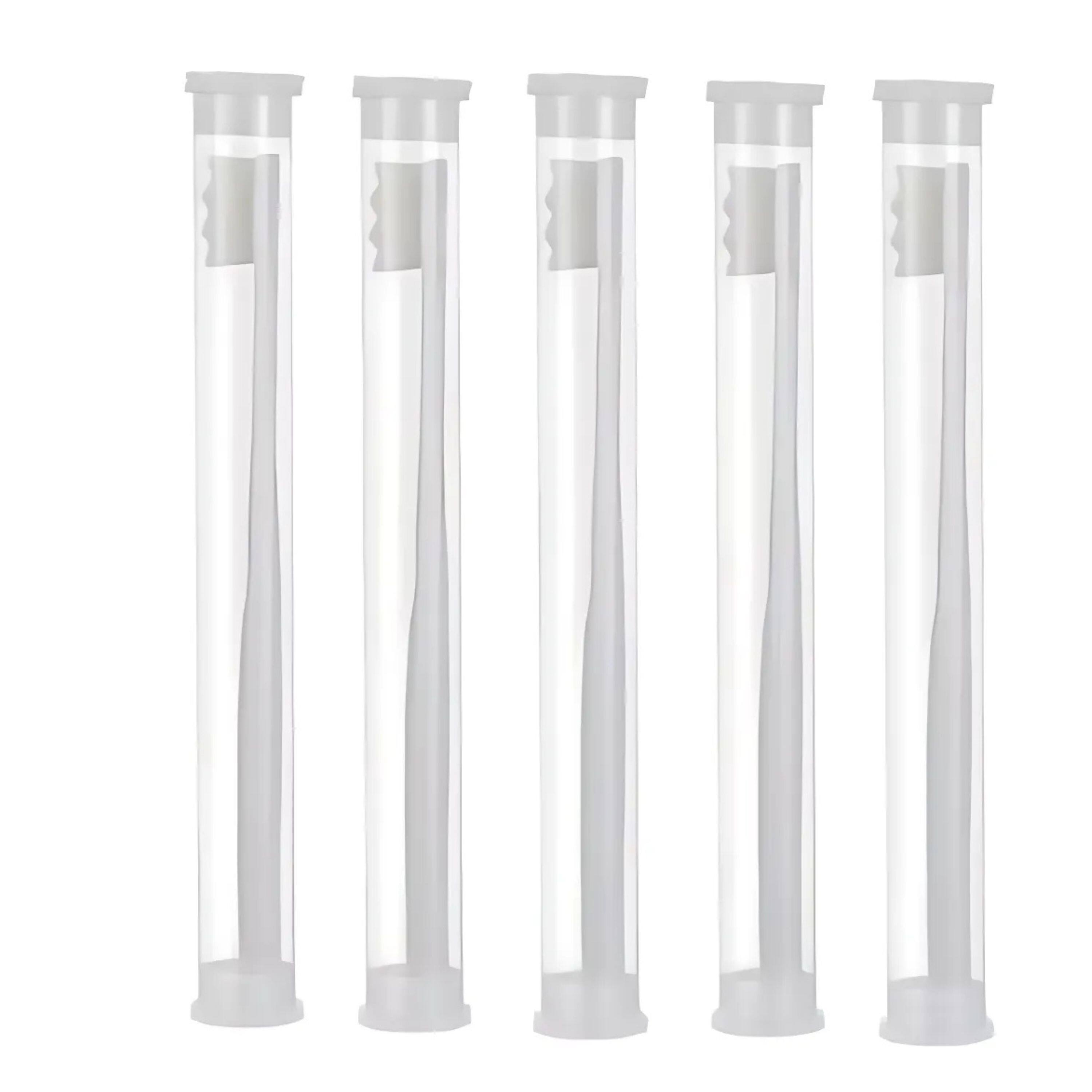 Kitcheniva - 5 Pack Ultra-Fine Bristle Toothbrush for Sensitive Teeth, White