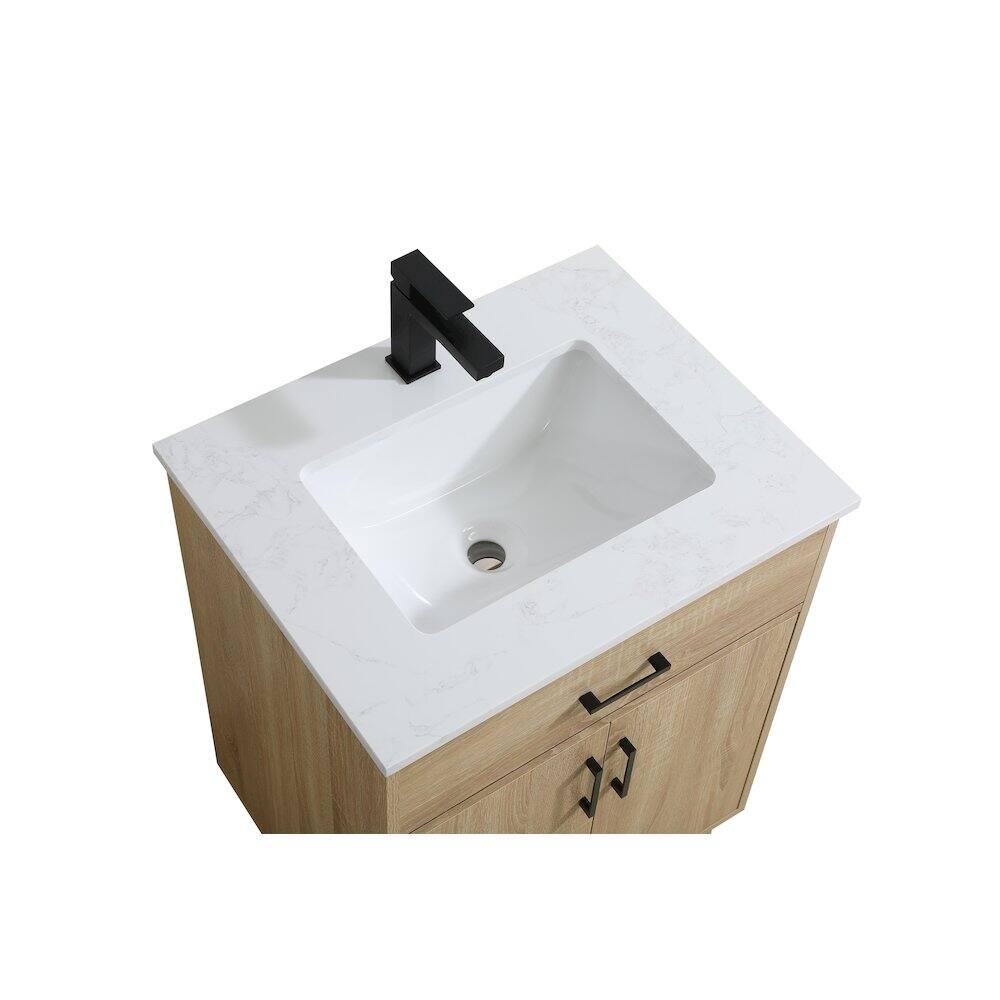Back. Elegant Kitchen and Bath - Chandler 24 Inch Single Bathroom Vanity In Mango Wood - Mango Wood.