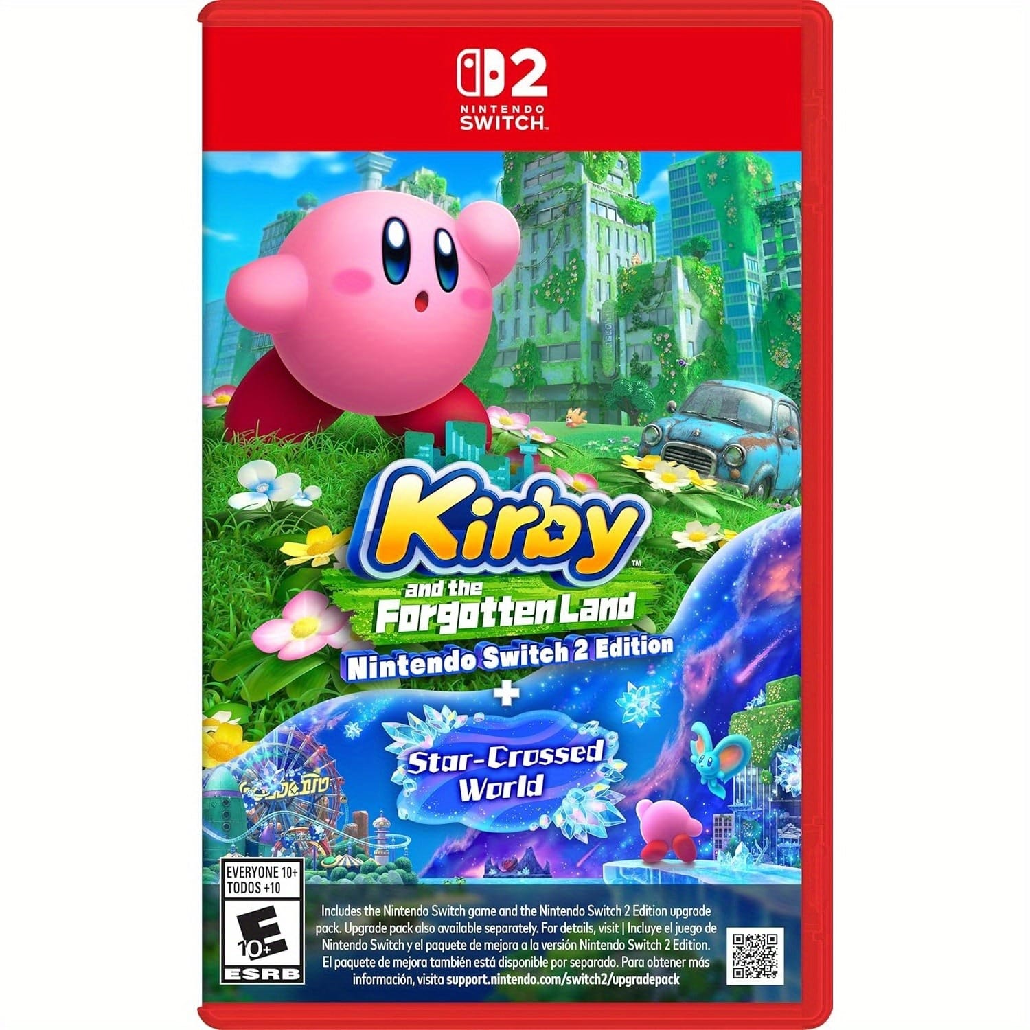 Kirby and the Forgotten Land + Star-Crossed World - Nintendo Switch 2 Physical Games (HongKong Version) - Nintendo Switch 2