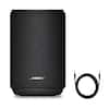 Front. Bose - Bose Lifestyle Ultra Speaker Bundle with Aux Cable, Wireless Home Speaker, TrueSpatial Audio, CleanBass (Black) - Black.