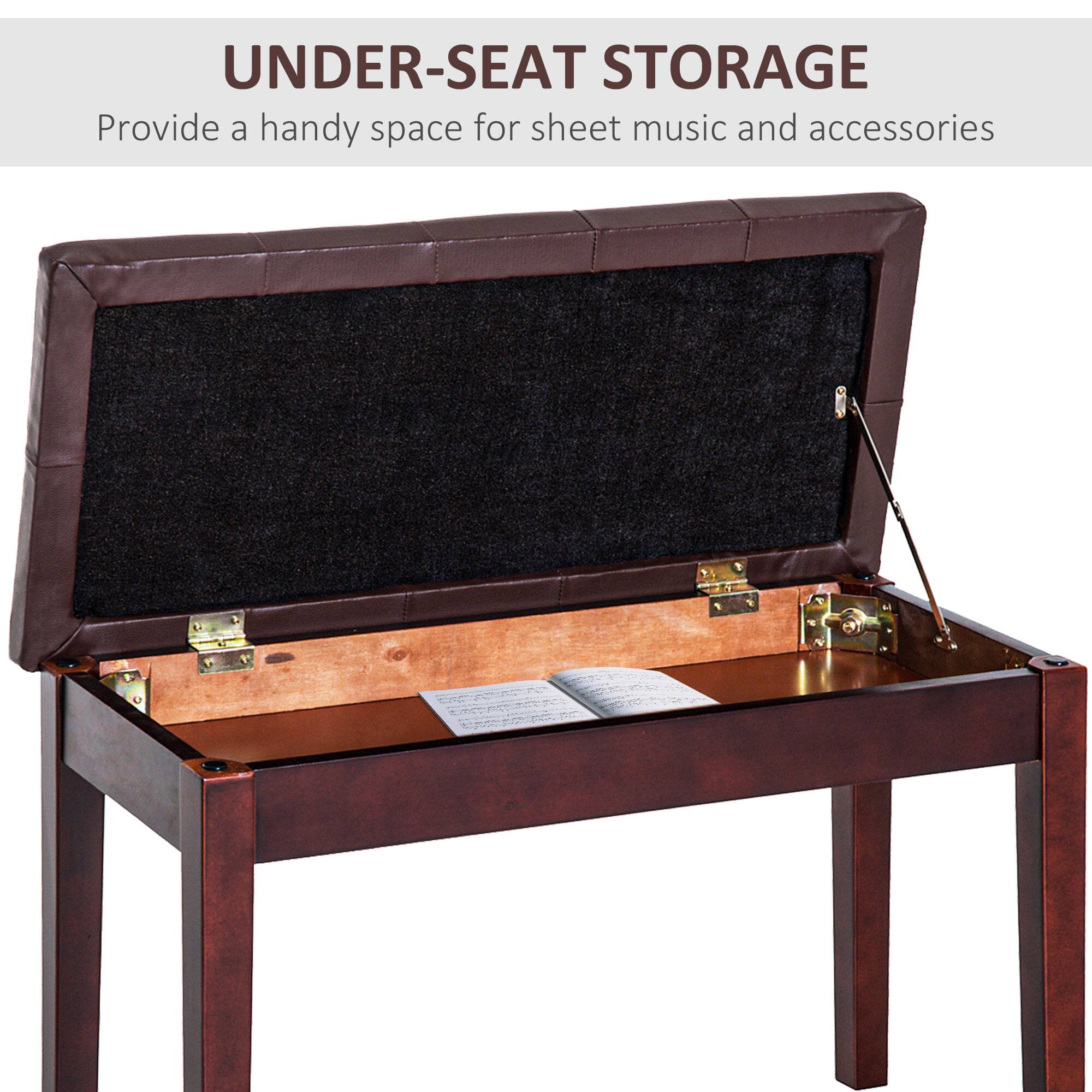 UNDER-SEAT STORAGE
Provide a handy space for sheet music and accessories