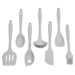 Chef Craft - 7 Piece Premium Silicone Kitchen Tool and Utensil Set - Gray