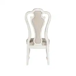 Liberty Furniture Industries - Magnolia Manor Splat Back Upholstered Side Chair (RTA) in Antique - White