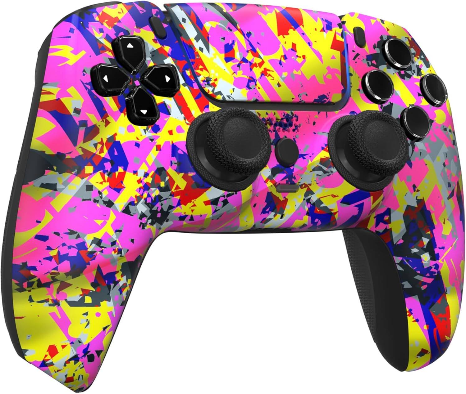 Left. Custom Controllerzz - Custom Wireless Controller for PS5 - Neon Drip.