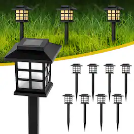 Oumilen - Solar Outdoor Lights,12 Pack LED Solar Lights Outdoor Waterproof - Warm White