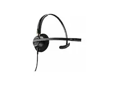 Front. HP - Poly EncorePro HW510D Headset - Mono, Wired, Noise Canceling, Black - Black.