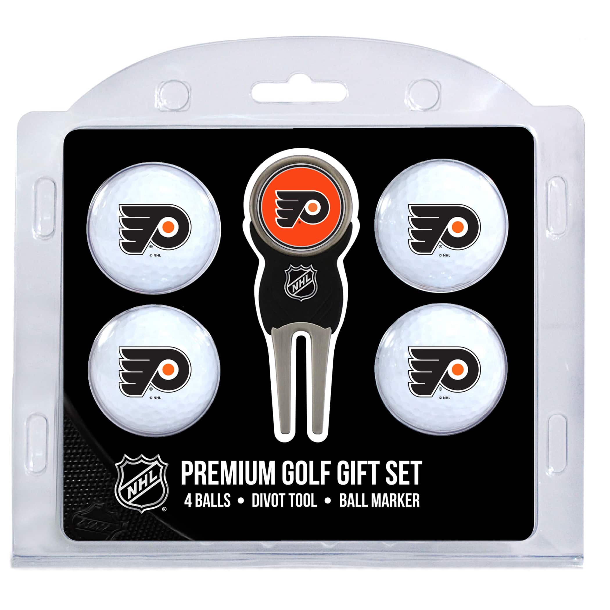 Team Golf - Philadelphia Flyers 4-Ball Gift Set - Multicolor
