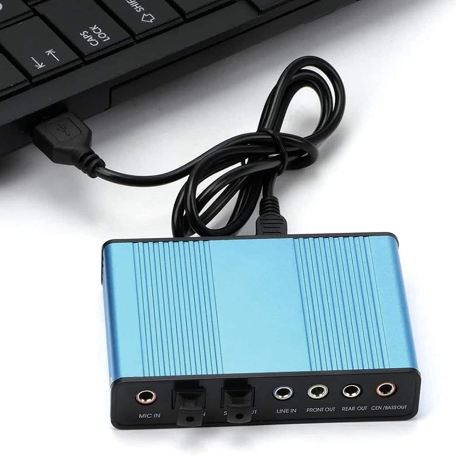 K SHIFT CAPS LOCK
MIC IN
LINE IN
FRONT OUT
REAR OUT
CEN/BASSOUT