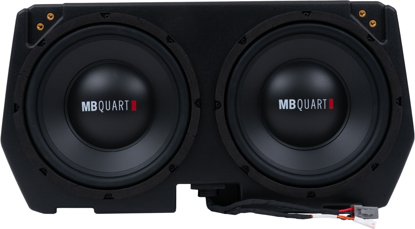 MB Quart - Can-Am Defender Tuned 10" Single-Voice-Coil 4-Ohm Subwoofer with Integrated 400W Amp - Black - Front_Zoom