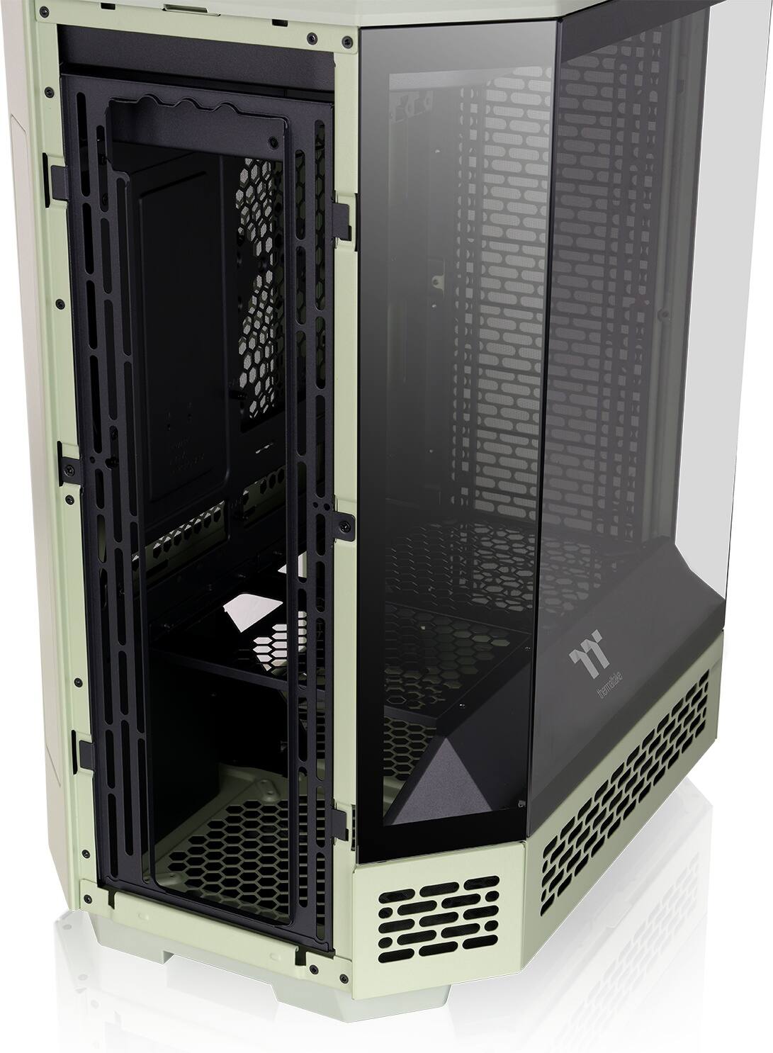 Alt View 28. Thermaltake - Tower 600 Mid Tower ATX PC Case - Matcha Green.