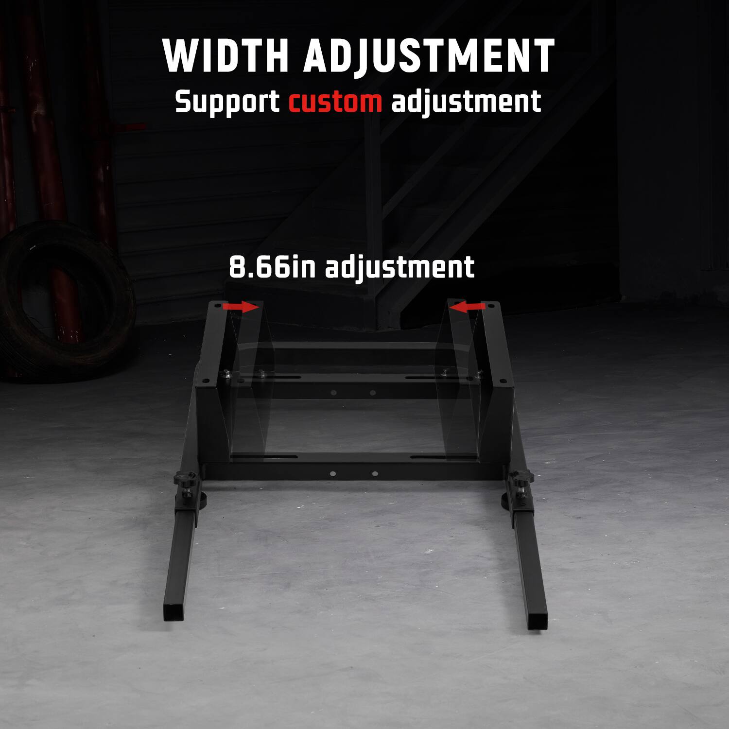 WIDTH ADJUSTMENT  
Support custom adjustment  
8.66in adjustment