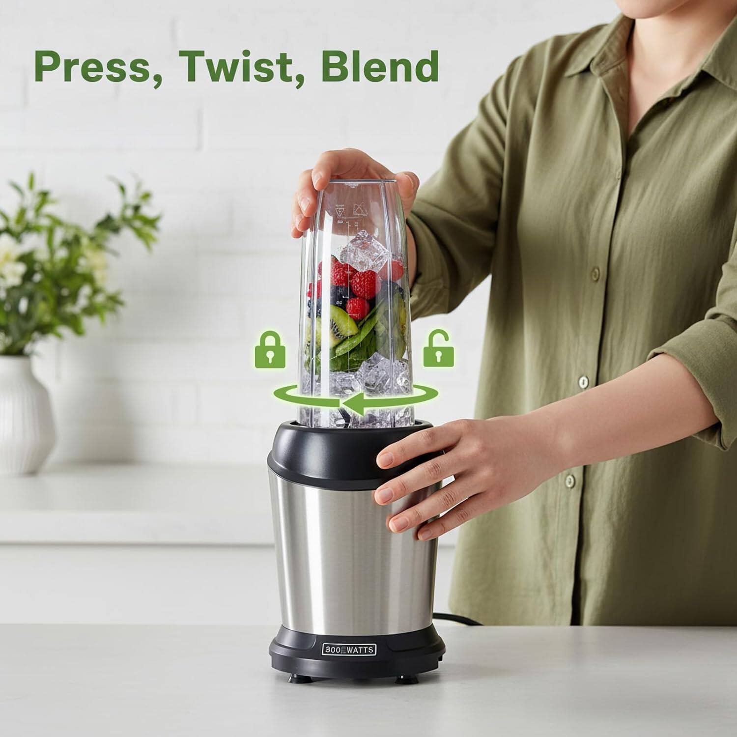 Press, Twist, Blend

800 WATTS