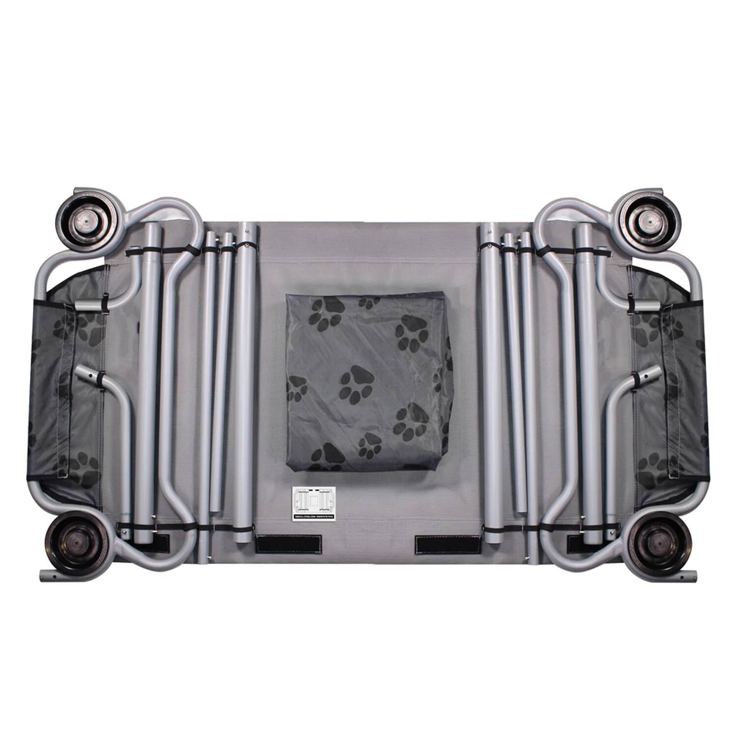 Alt View 3. Disc-O-Bed - Disc-O-Bed 60001 Dog/Cat Cot Bed Foldable Portable Travel Camping - Gray.