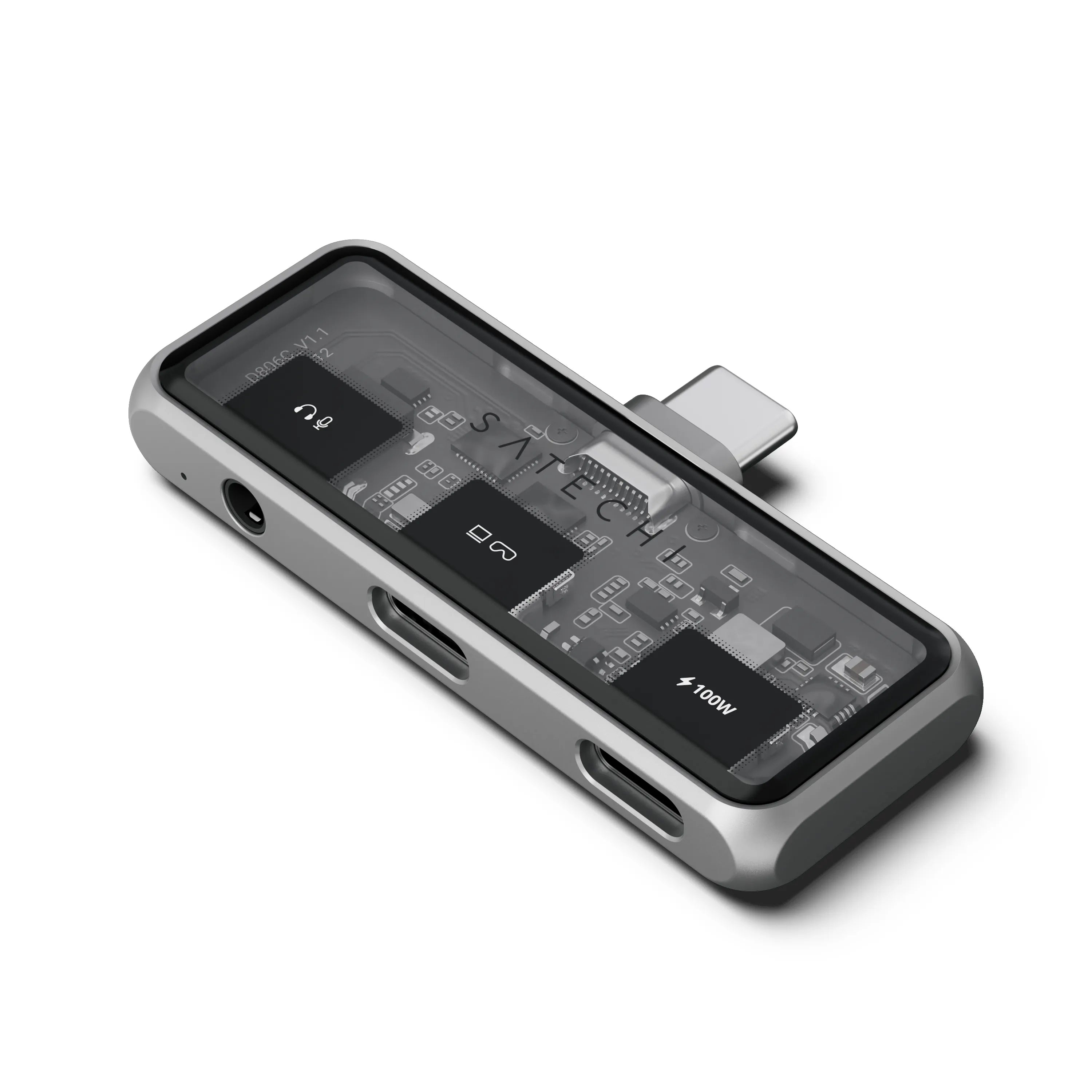 Satechi - USB-C Mobile Hub 4-in-1 - 4K HDMI, 100W Pass-Through Charging, 10Gbps Data, 3.5mm Audio Jack - Space Gray price history on PriceWatchPro