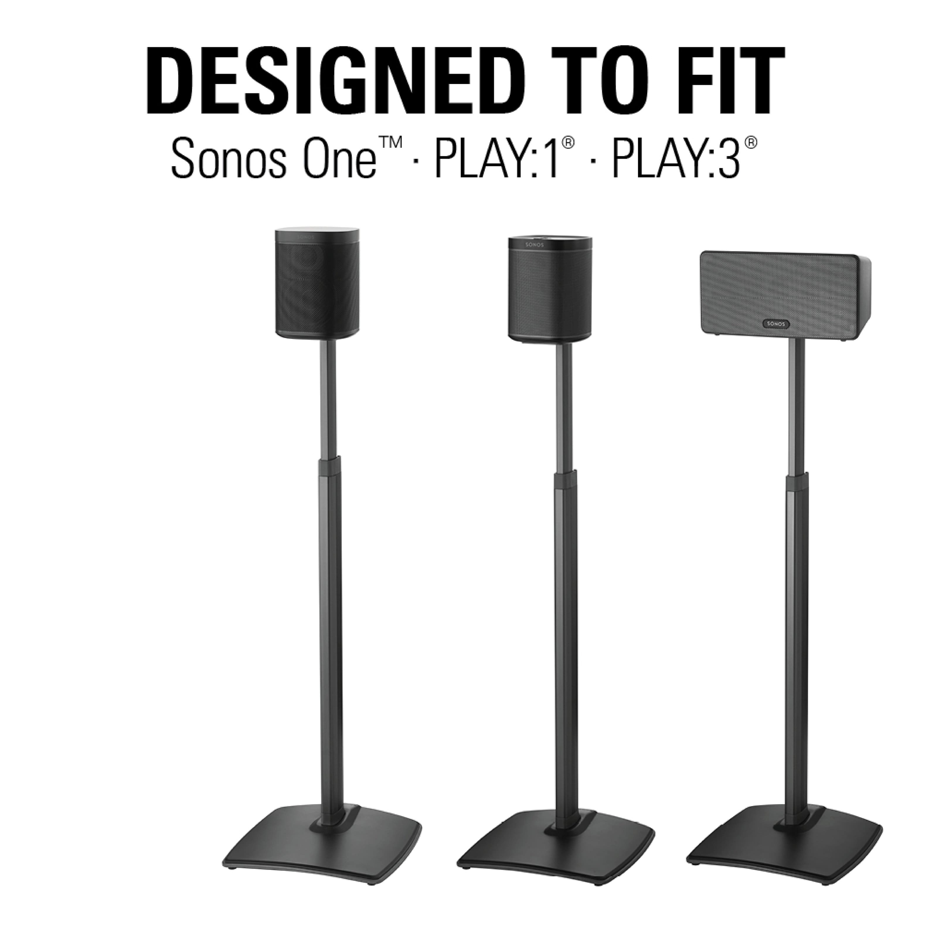 2 Sonos Speaker Stands, Fixed Height, fits outlet One, One SL and Play:1 Gen 1&2