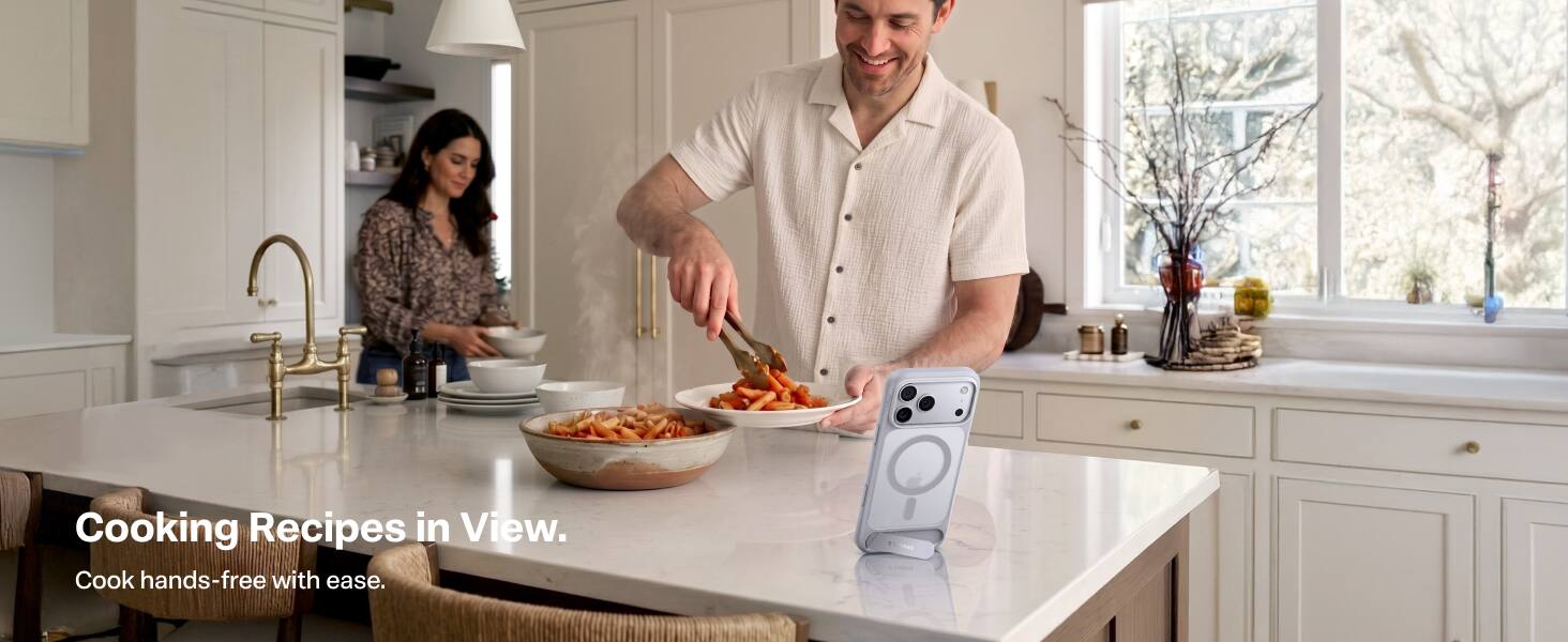 Cooking Recipes in View.  
Cook hands-free with ease.