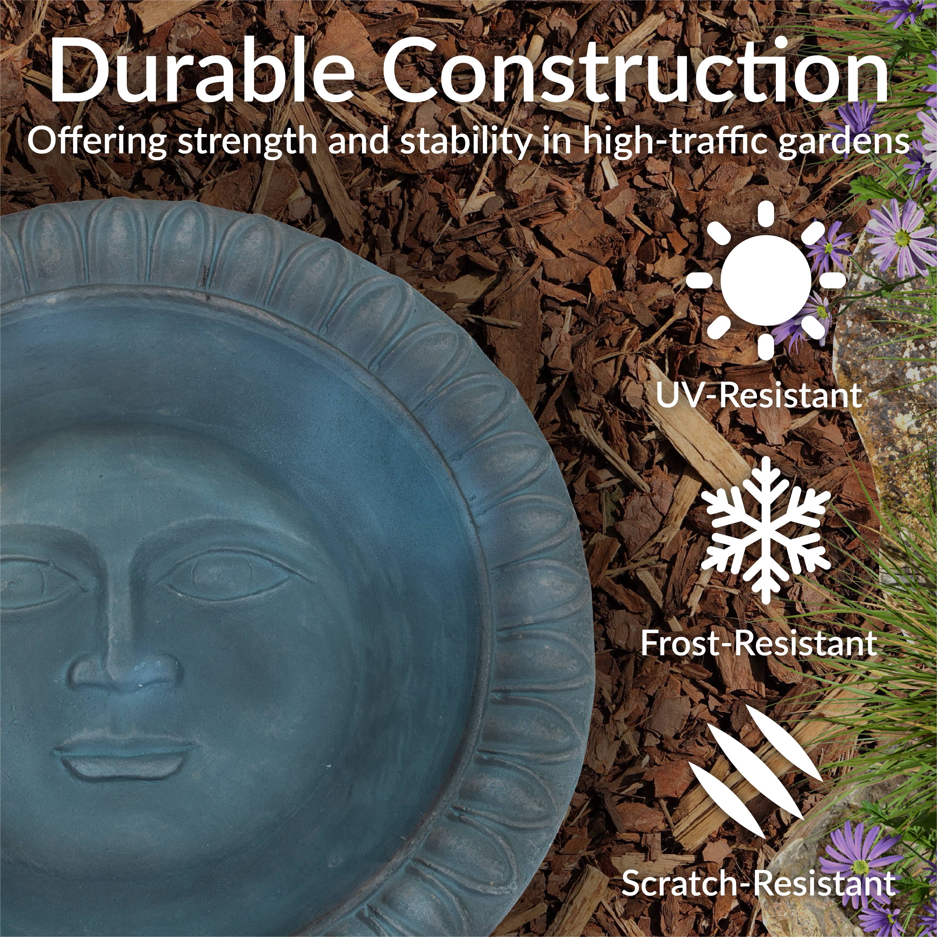 Durable Construction  
Offering strength and stability in high-traffic gardens  

- UV-Resistant  
- Frost-Resistant  
- Scratch-Resistant