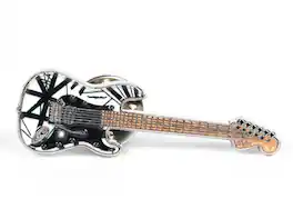 PopMarket - Eddie Van Halen - EVH - Eddie Van Halen - Black & White 78 Guitar Pin - Multicolor