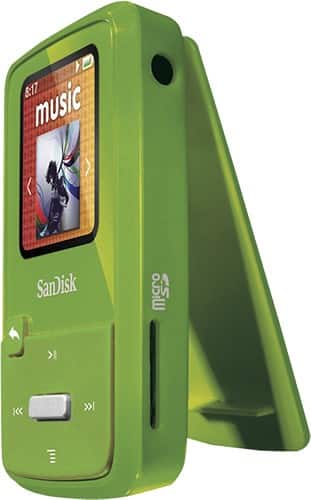 Angle Standard. SanDisk - Sansa Clip Zip MP3 Player with 4GB* Solid State Memory - Lime.