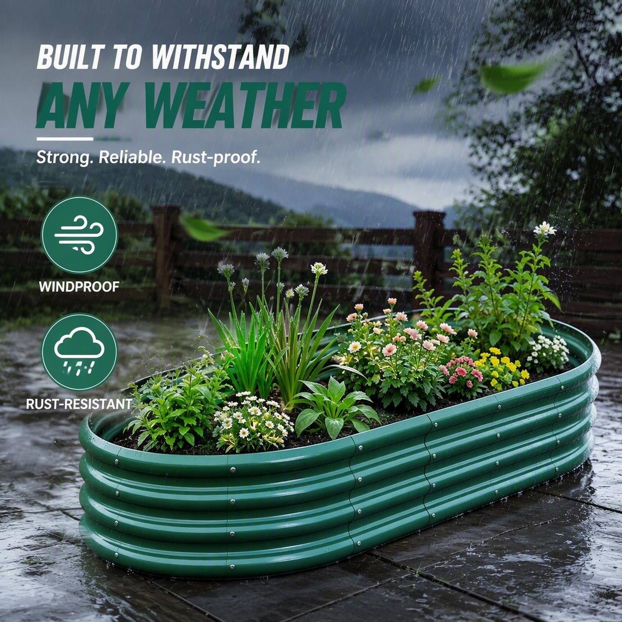 BUILT TO WITHSTAND ANY WEATHER  
Strong. Reliable. Rust-proof.  

WINDPROOF  
RUST-RESISTANT