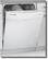 Angle Standard. Whirlpool - 23-7/8" Tall Tub Built-In Dishwasher - White-on-White.