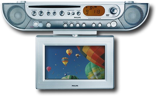 Best Buy Philips Under Cabinet Dvd Player Clock Radio W 7 Lcd Monitor Tv Tuner Ajl700 37
