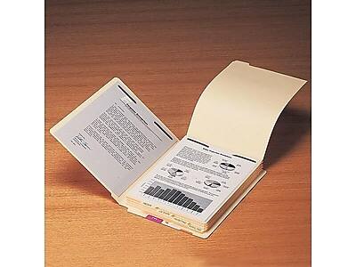 Alt View 3. Smead - Bottom Tab Filing Dividers with Fasteners, Letter Size, Manila, 50/Pack - Manila.