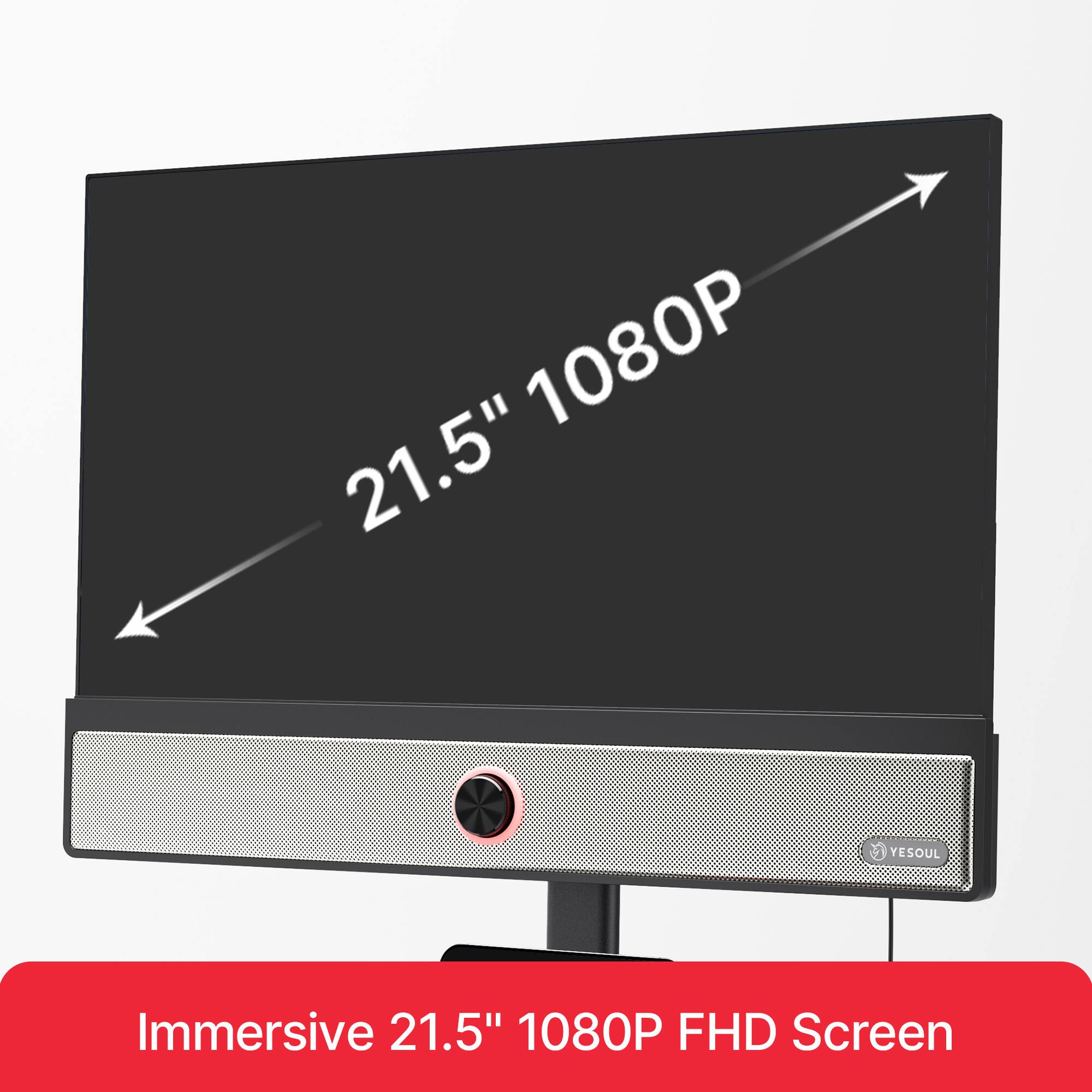 Immersive 21.5" 1080P FHD Screen