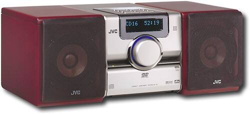 Angle Standard. JVC - DVD Compact Component System with Wood Cone Speakers.