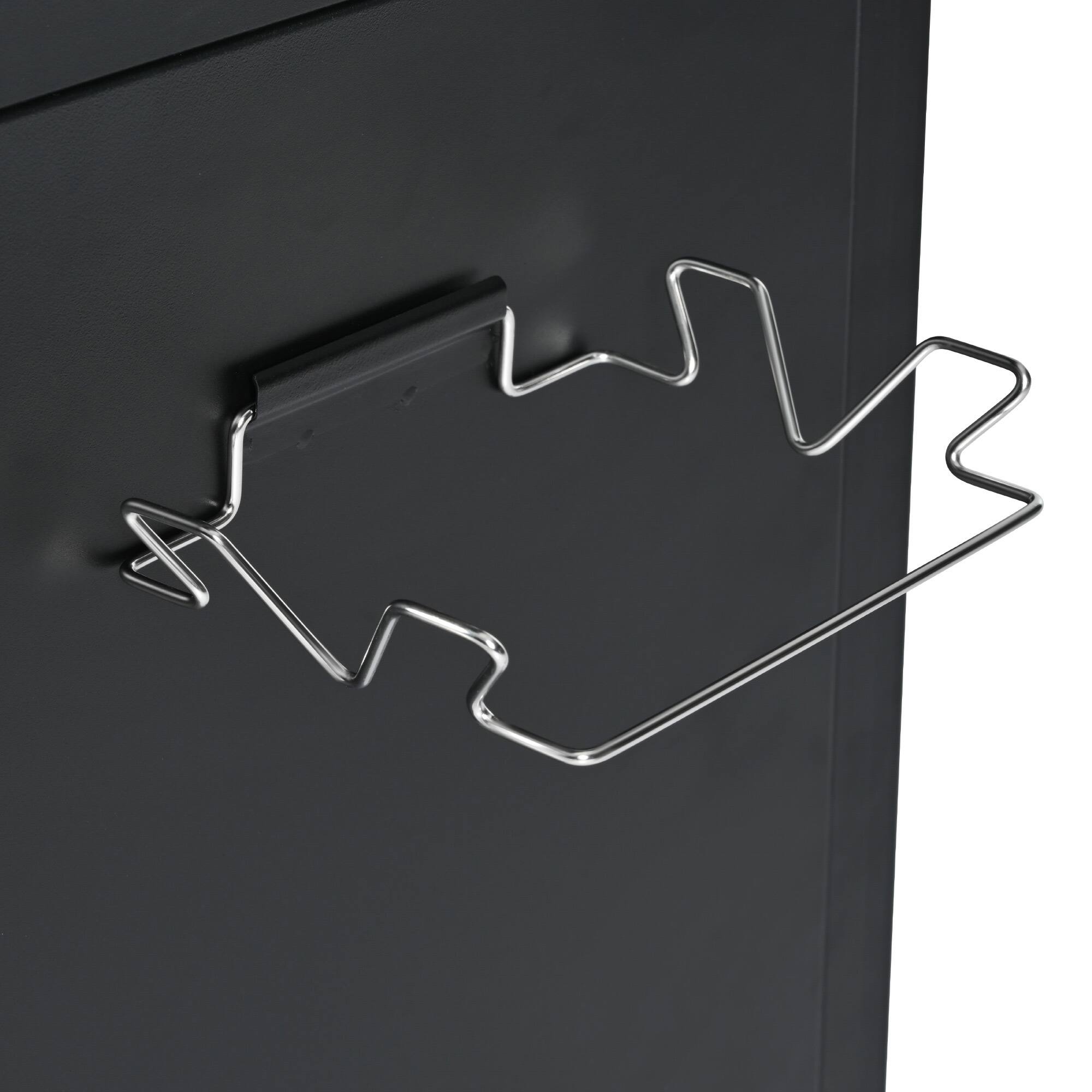 Alt View 7. Spaco - Spaco 54.5" Outdoor Kitchen Island with Stainless Steel Tabletop,with Storage Cabinet, Spice Rack and Towel Rack - Black.