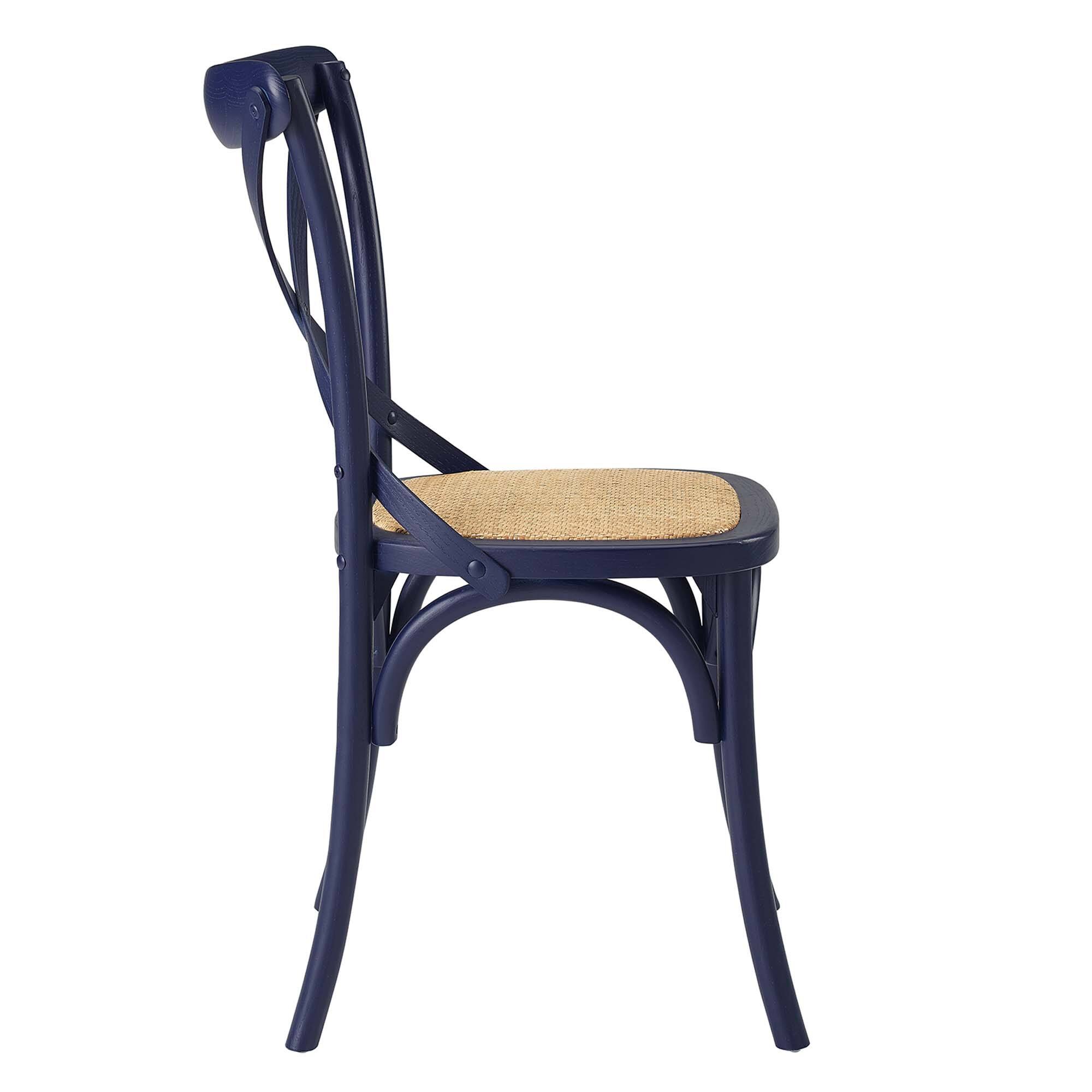 Alt View 1. Modway - Gear Dining Side Chair Set of 2 by Modway - Blue.