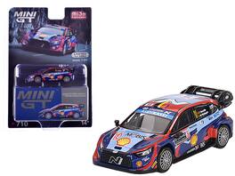 Mini GT - Hyundai i20 N Rally1 Hybrid #11 Neuville Wydaeghe Hyundai Shell Mobis WRT 3rd Monte Carlo Rally 2023 3960 pcs 1/64 - Multi