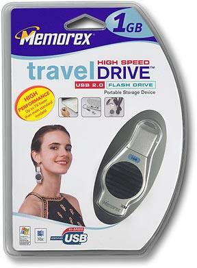 Front Standard. Memorex - 1GB USB 2.0 TravelDrive.