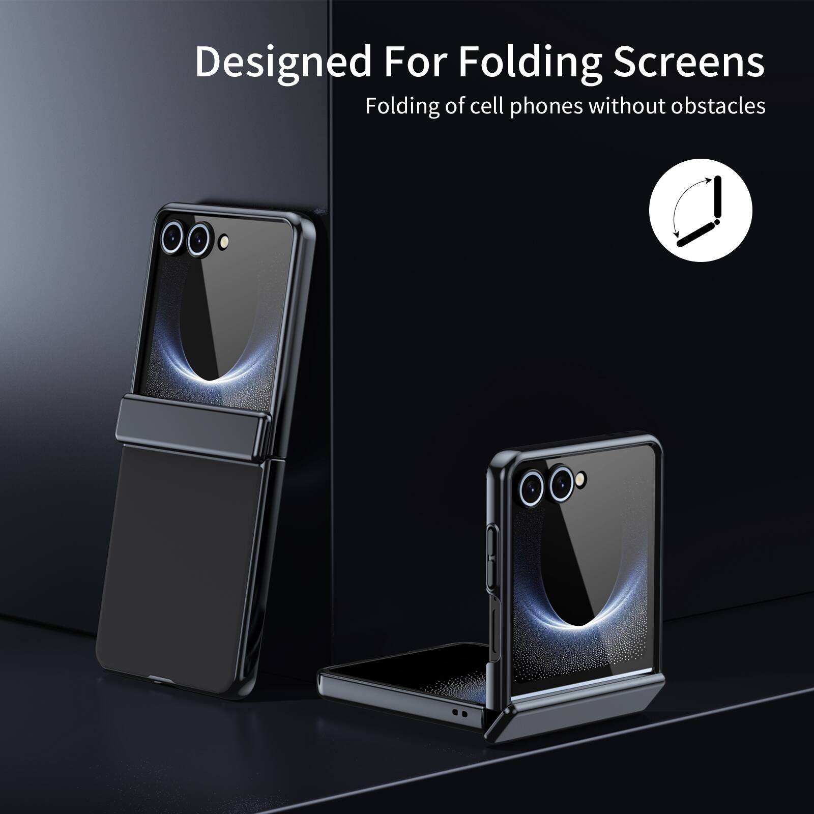 Designed For Folding Screens  
Folding of cell phones without obstacles