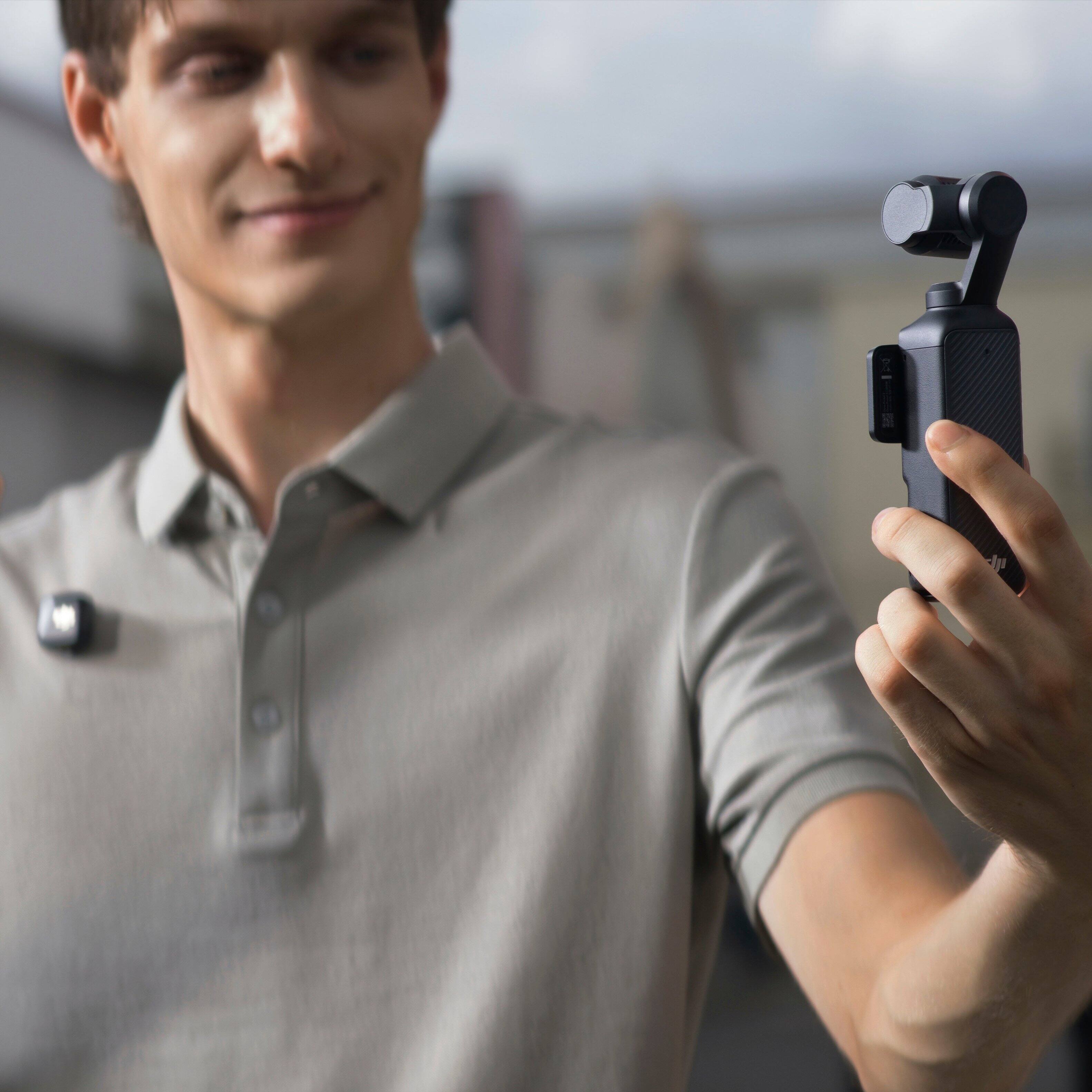 Alt View 4. DJI - DJI Mic Mini Transmitter (Infinity Black) - Black.