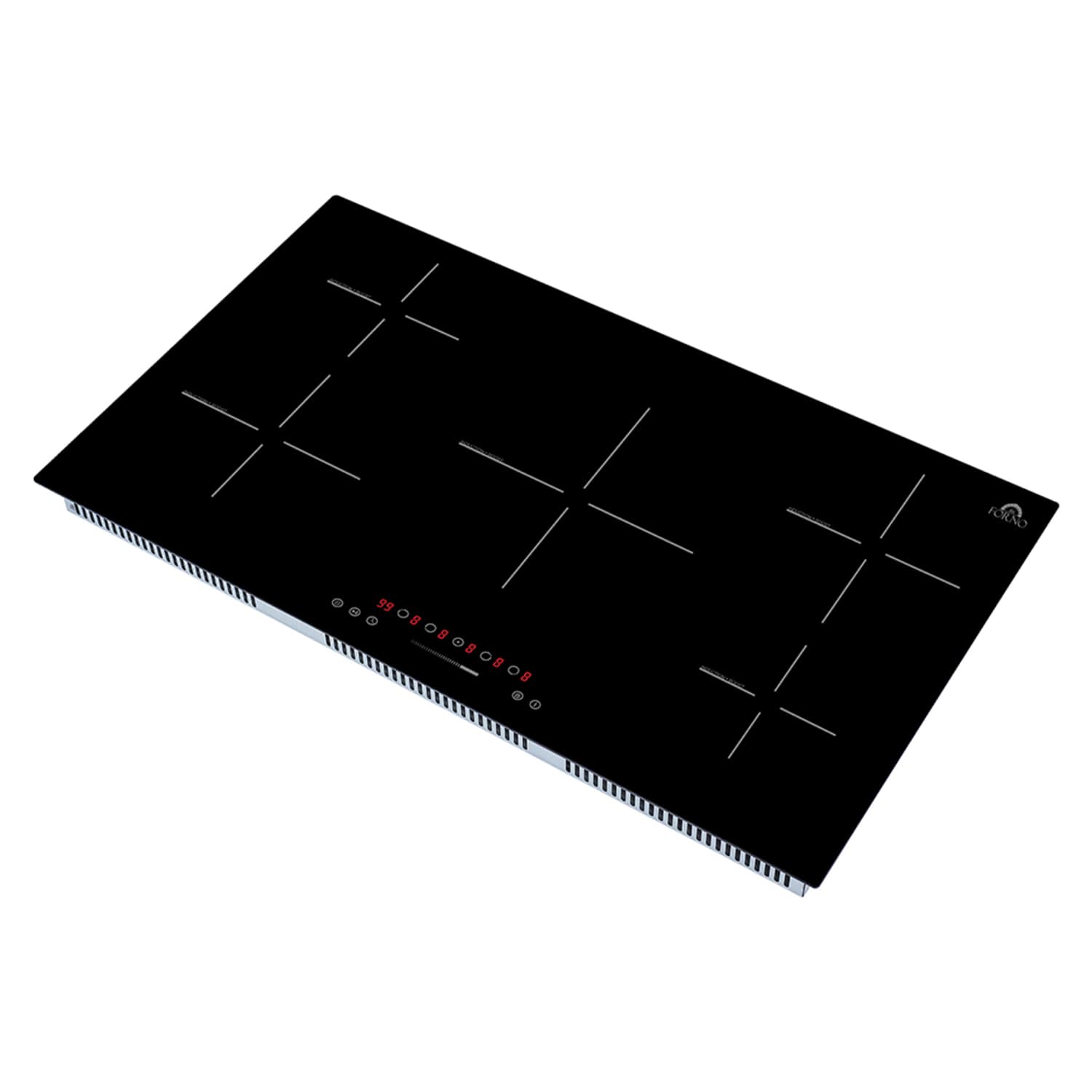 Forno Appliances - 36 in. Wide 5 Element Parco Built-In Electric Induction - Black